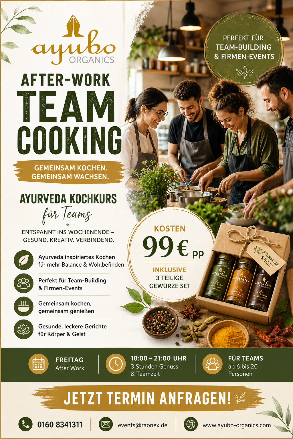 Ayurveda Team Cooking Event